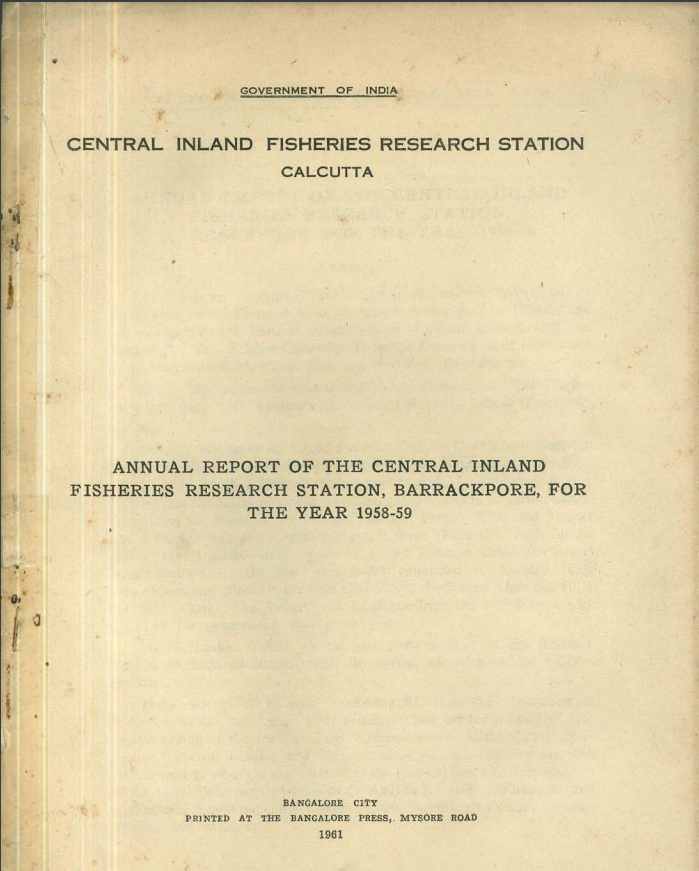 Annual Report 1958-59